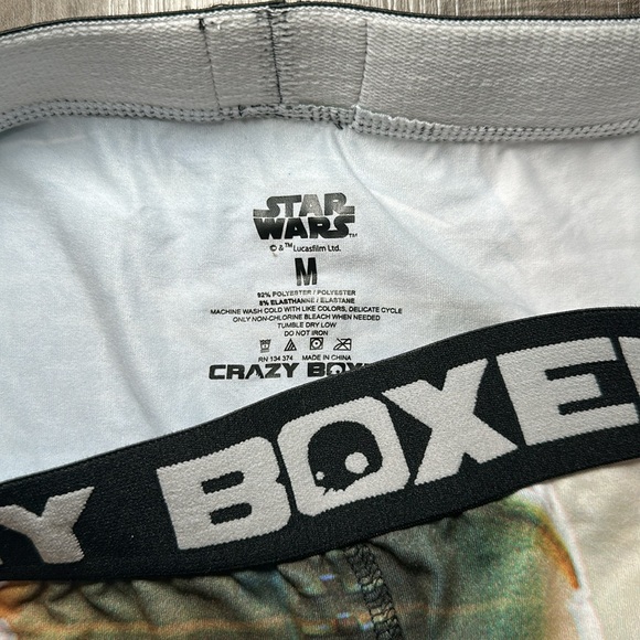 Star Wars The Mandalorian Baby Yoda Crazy Boxer Boxer Brief - Medium - Picture 3 of 3